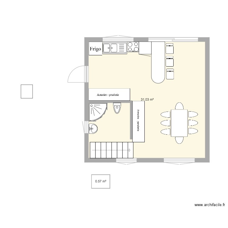 etage 1. Plan de 0 pièce et 0 m2