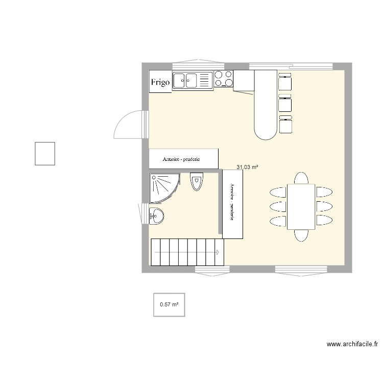 etage 1. Plan de 0 pièce et 0 m2