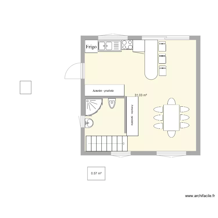 etage 1. Plan de 