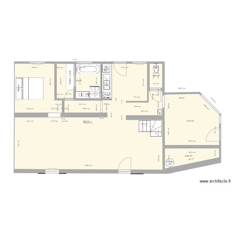 Maison Malvina Tranche 1. Plan de 8 pièces et 127 m2