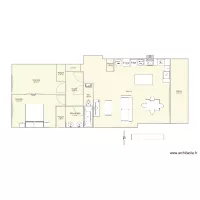 3 pi&egrave;ces sur plan Maud et Ylane