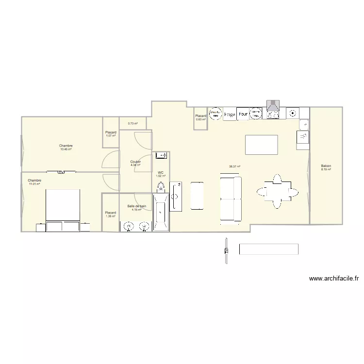 3 pièces sur plan Maud et Ylane. Plan de 3 pièces sur plan Maud et Ylane. Plan de