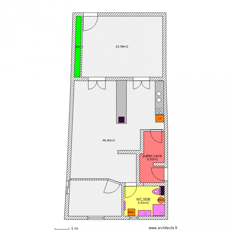 RDC , terrasse monerville. Plan de 0 pièce et 0 m2