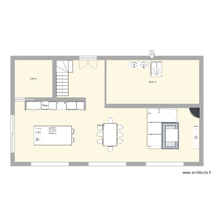 Maison Valérie. Plan de 3 pièces et 113 m2