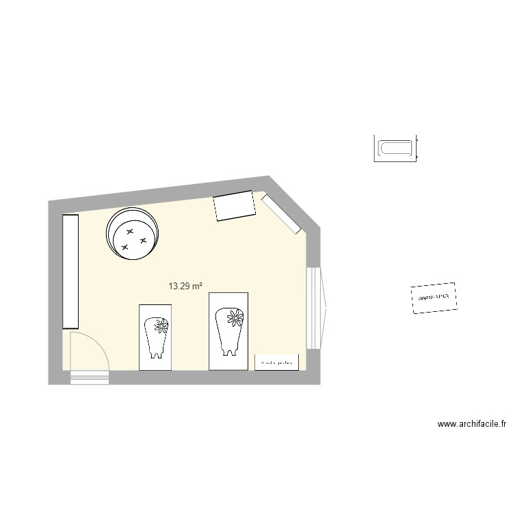 Chambre enfants version 2. Plan de 0 pièce et 0 m2