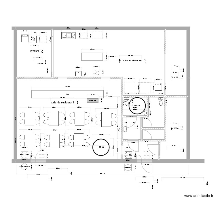 LARDOIZE AVT TRAVAUX. Plan de 9 pièces et 150 m2