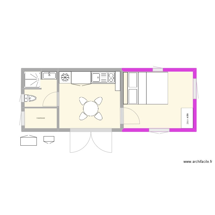Cabane du vigneron hammam. Plan de 0 pièce et 0 m2