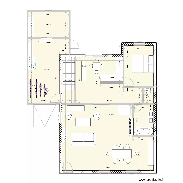 Maison Vaugouin 2. Plan de 