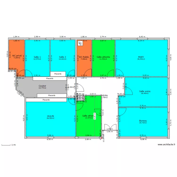 Centre m&eacute;dical st jean bis. Plan de 