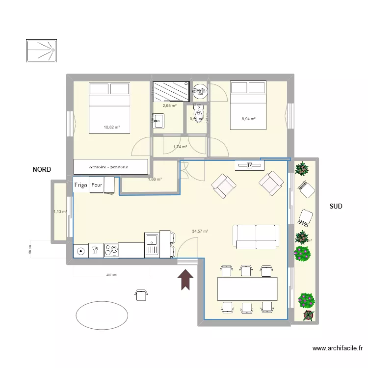 T3 bonneveine V2. Plan de 