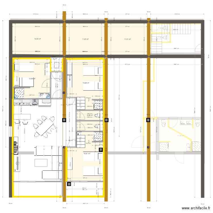 Beaucaire sans mezzanie. Plan de 0 pièce et 0 m2