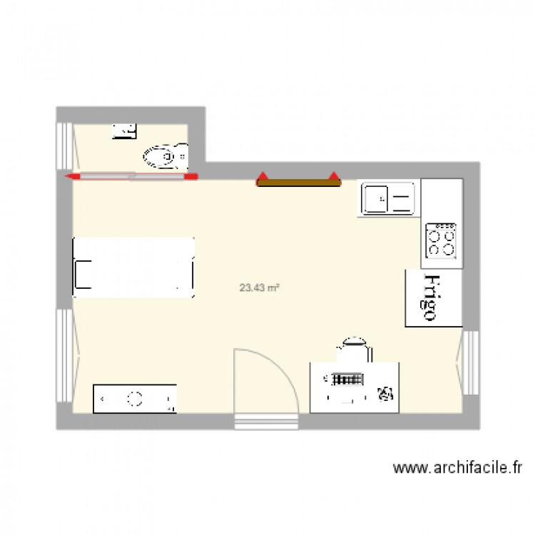 Four à pain projet 001. Plan de 0 pièce et 0 m2