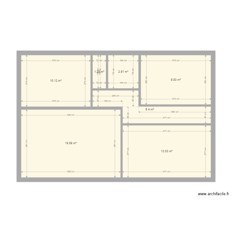 perotti etage. Plan de 0 pièce et 0 m2