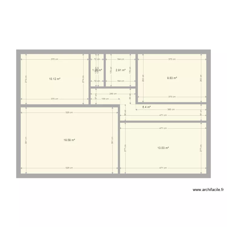 perotti etage. Plan de 