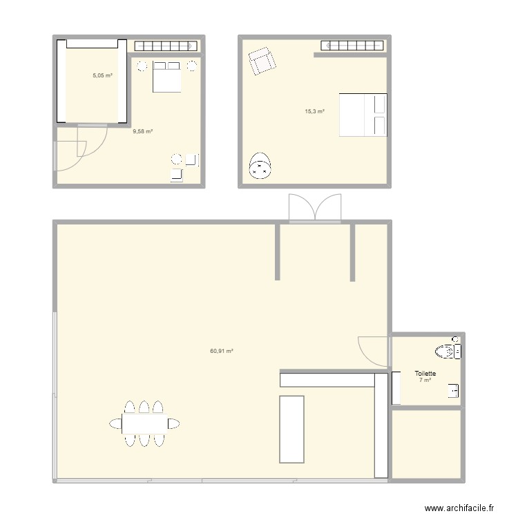 Maison. Plan de 0 pièce et 0 m2