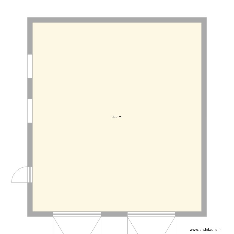 garage 90m2. Plan de 0 pièce et 0 m2