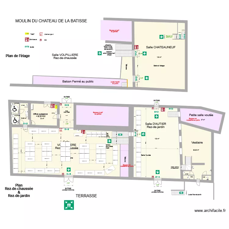Moulin La Batisse 6. Plan de 