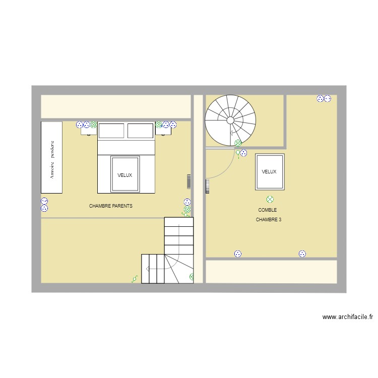 BOULGAGANA ETAGE COMBLE. Plan de 0 pièce et 0 m2