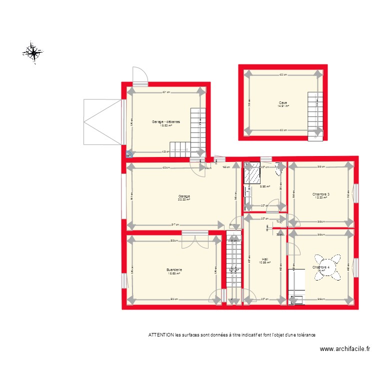 BI2534 SOUS SOL COTE. Plan de 0 pièce et 0 m2