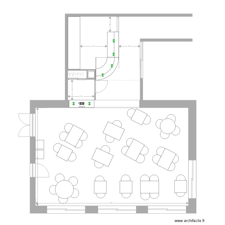 FLORA TRISTAN  restaurant gastronomique. Plan de 0 pièce et 0 m2