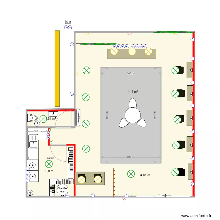 salon anais elec 1. Plan de 
