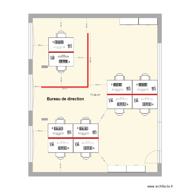 Bureau DIR_V3. Plan de 0 pièce et 0 m2
