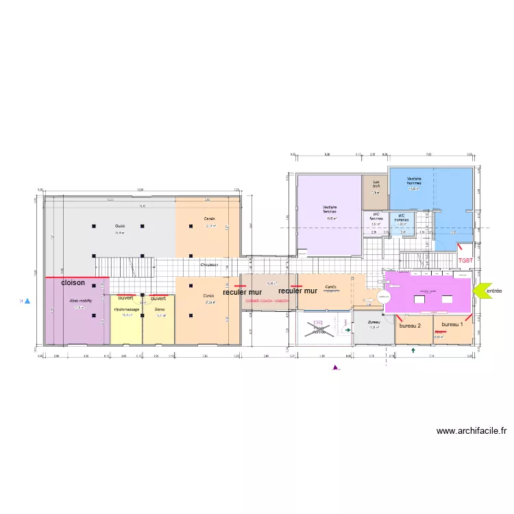 RDC FP ST JOSEPH 24 03 2026. Plan de 1  et 32 m²