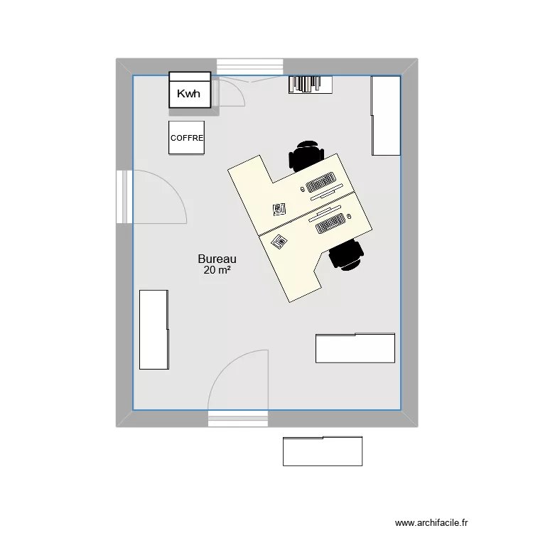 bureau CIVA. Plan de 