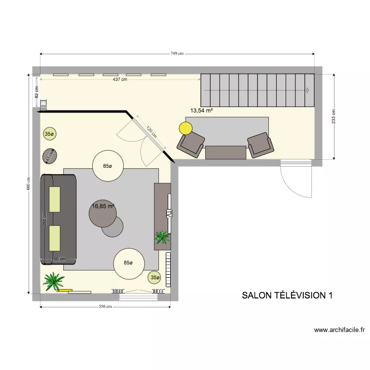 Salon T&eacute;l&eacute;vision 1. Plan de 
