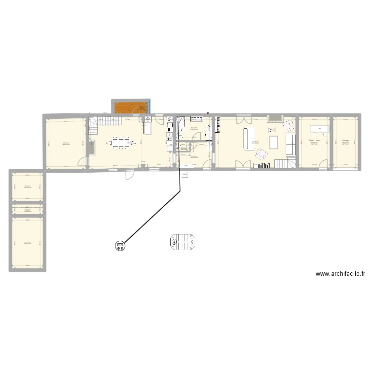 casa le ranger option 6. Plan de 17 pièces et 265 m2