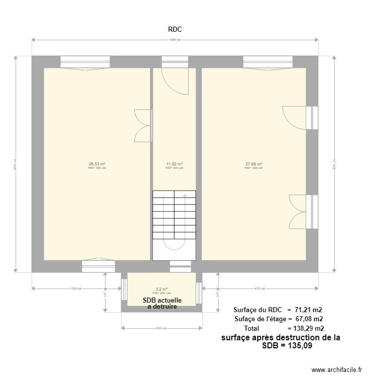 chez nous. Plan de 0 pièce et 0 m2