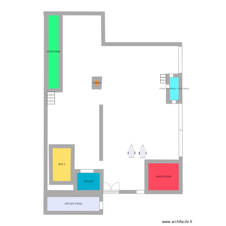 SIFT. Plan de 7 pièces et 21 m2