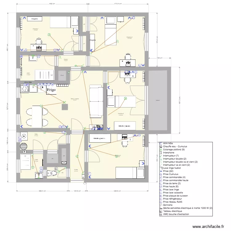 appartement renovation v10. Plan de 