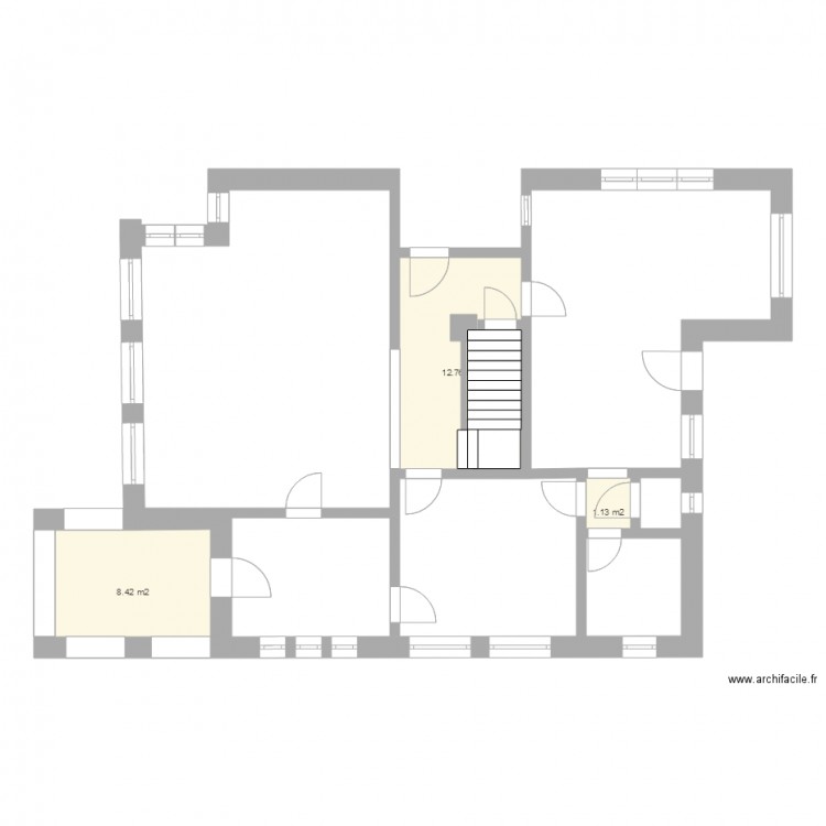 rez de chausse travaux cuisine. Plan de 0 pièce et 0 m2