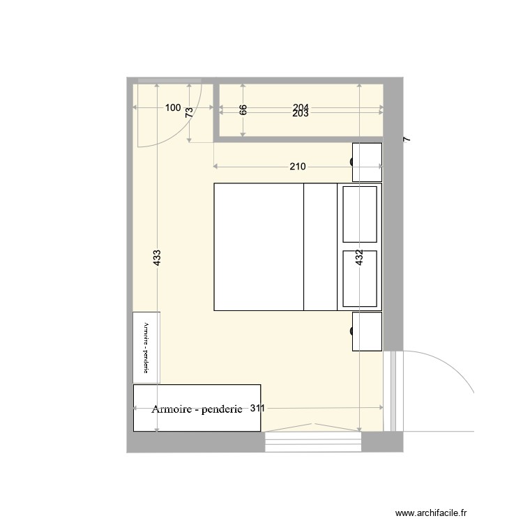 Chambre2 v2. Plan de 0 pièce et 0 m2
