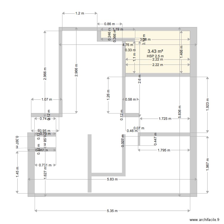 plan améliorer loft. Plan de 0 pièce et 0 m2