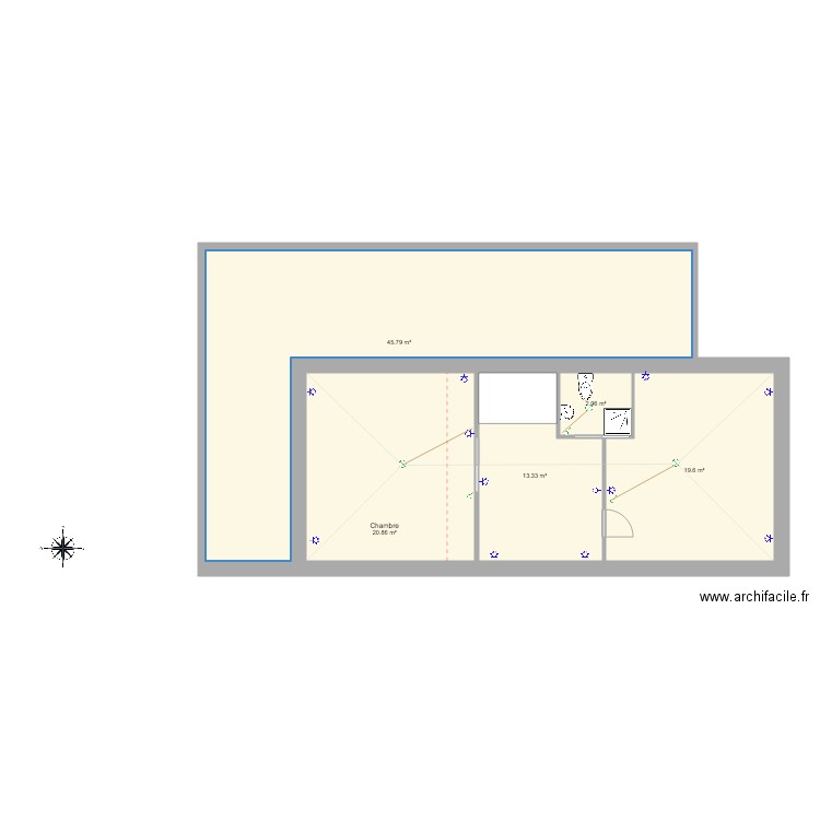 Etage Villemaigre Avril 2019. Plan de 0 pièce et 0 m2