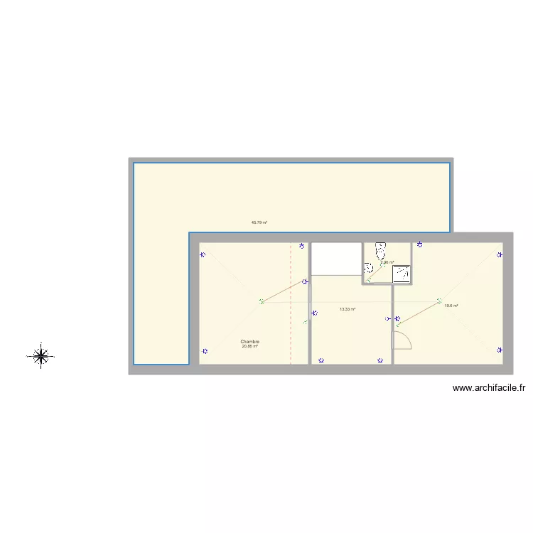 Etage Villemaigre Avril 2019. Plan de 