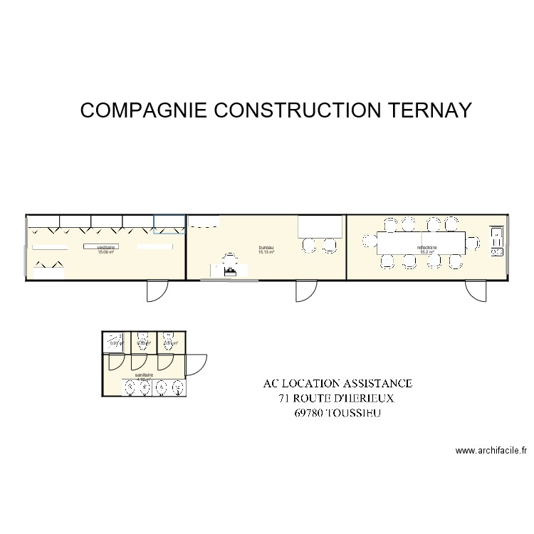 compagnie construction . Plan de 0 pièce et 0 m2