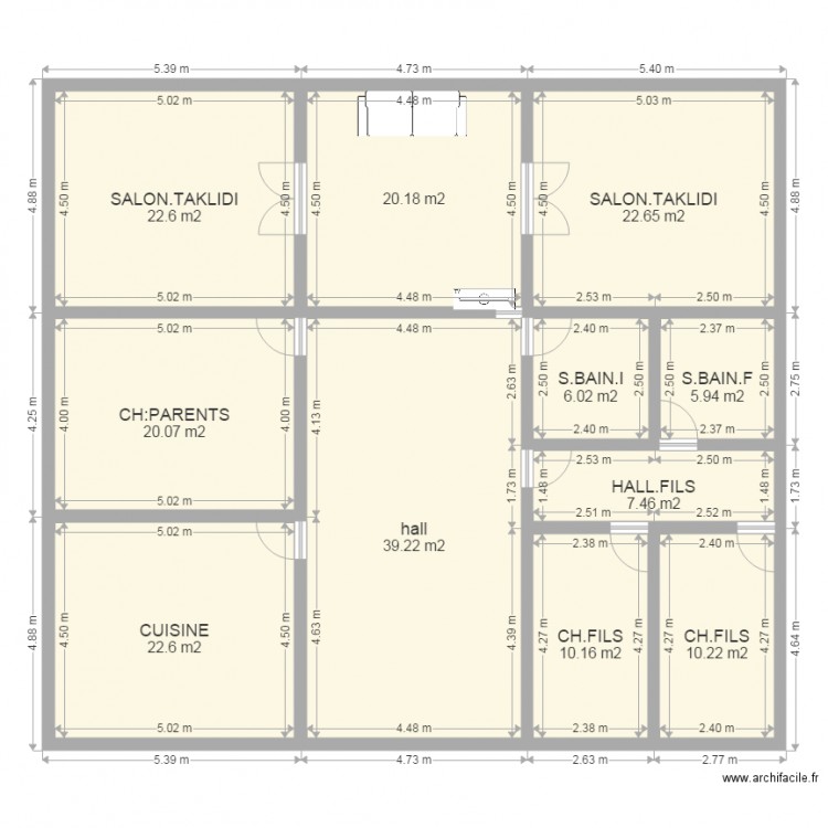 VILLA 200m. Plan de 0 pièce et 0 m2