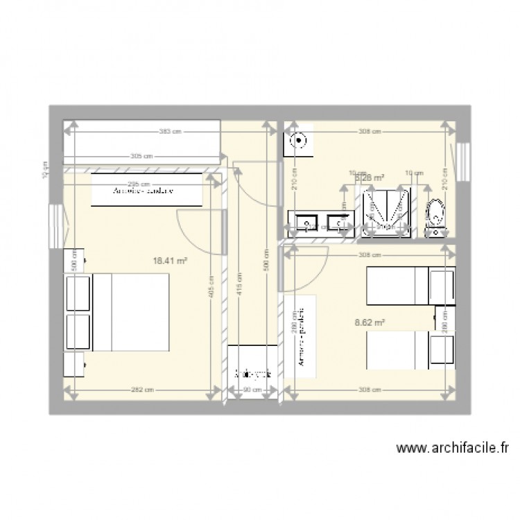 Maison Papon étage. Plan de 0 pièce et 0 m2