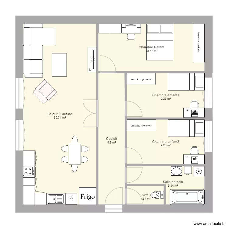 Projet Kilinc. Plan de 