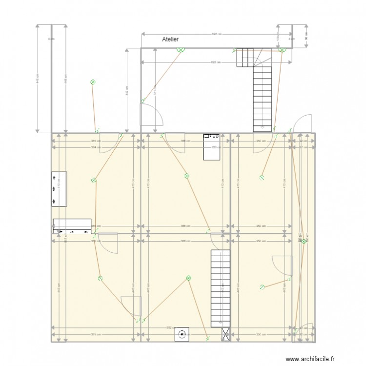 Plan caves pour électricité. Plan de 0 pièce et 0 m2