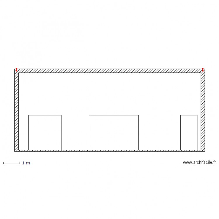 facade sud. Plan de 0 pièce et 0 m2