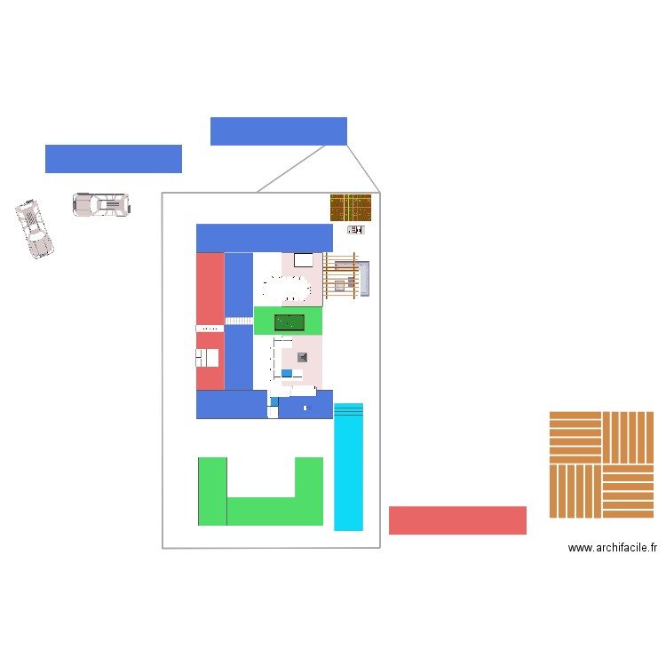 plan essai RDC. Plan de 0 pièce et 0 m2