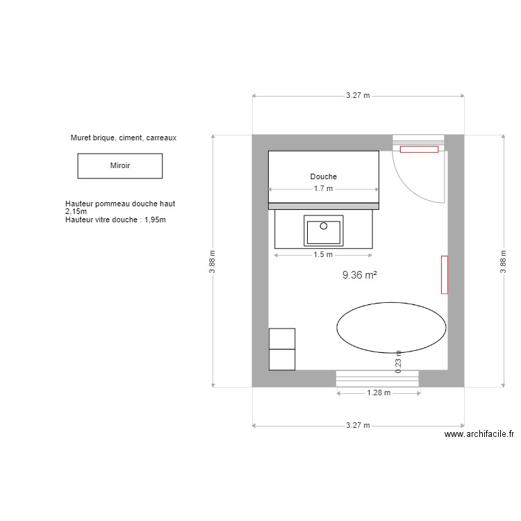 Salle de bains 2. Plan de 0 pièce et 0 m2