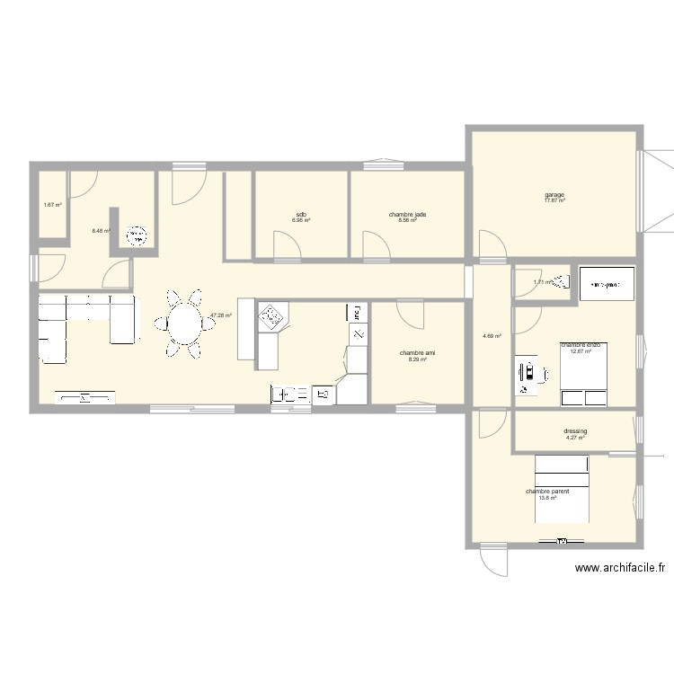 maison. Plan de 0 pièce et 0 m2