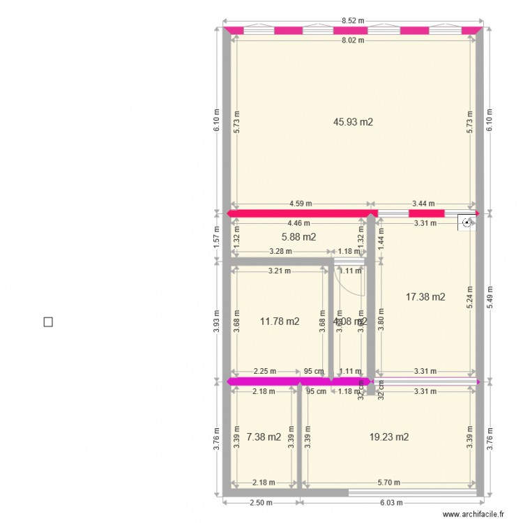 BONNAC PLAN DE BASE modif 1. Plan de 0 pièce et 0 m2