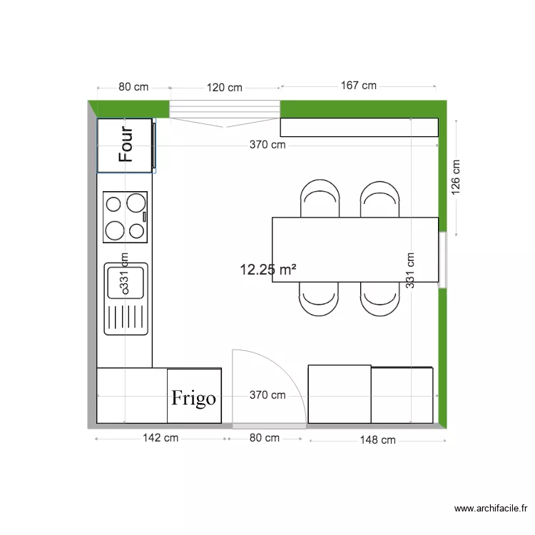 CUISINE VERSION B REMY GUY . Plan de 