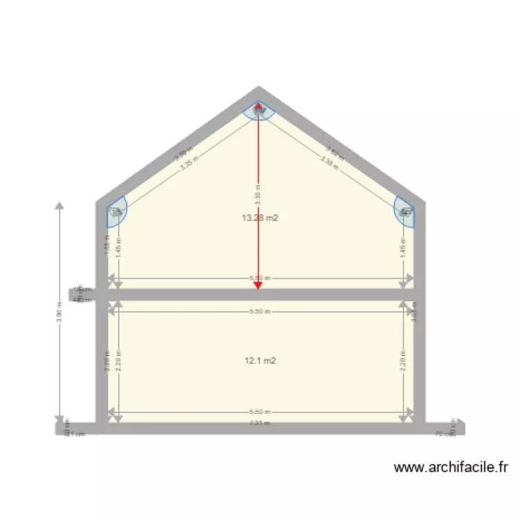extension. Plan de 
